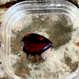 Gorgeous red garnet.